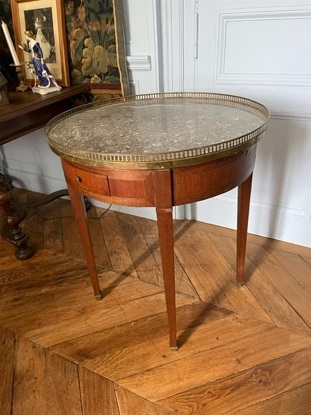 French 20th Century Louis XVI Style Bouillotte Table DLW