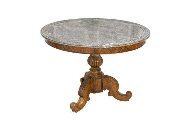 Arriving in Future Shipment - 19th Century French Marble Top Center Table