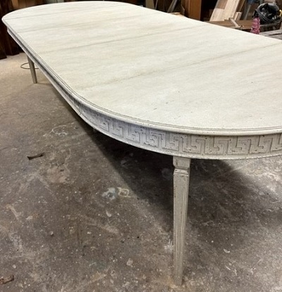 SOLD:  20th Century Swedish Extension Table with Three Leaves