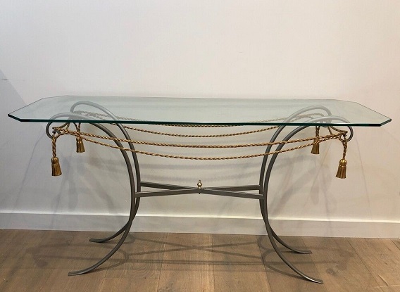 NOT FOR SALE -- 20th Century French Console Table - Inspired By Coco Chanel -- DLW