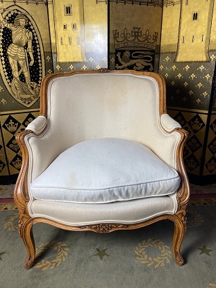 20th Century French Louis XV Style Bergere DLW