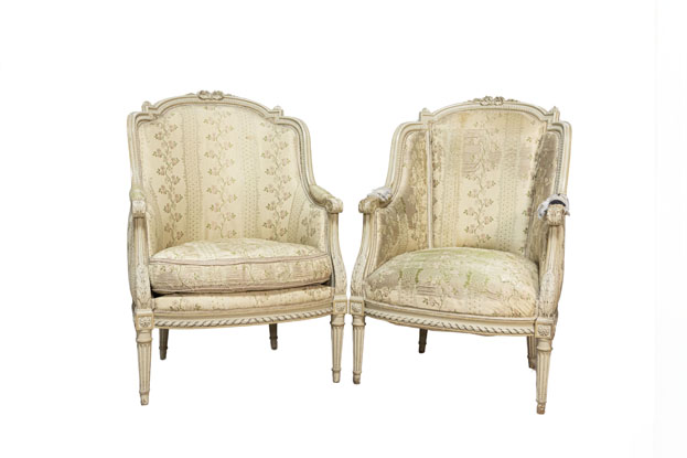 Pair of 20th Century French Arm Chairs Circa 1900 DLW
