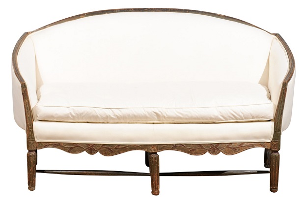 SOLD - French 1780s Louis XVI Period Painted Sofa from Provence