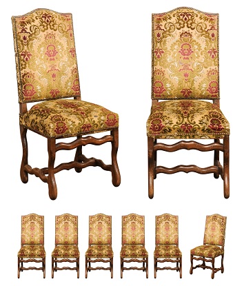 ON HOLD:  French 19th Century Set of 8 Side Chairs