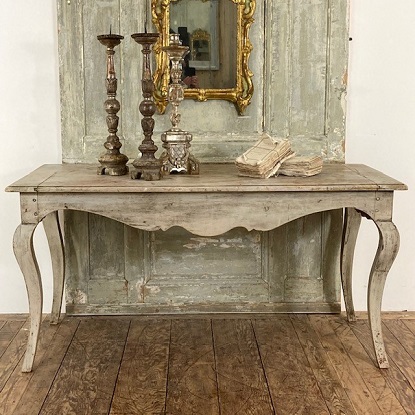 French 18th Century Regence Console Table with Faux Marble Top Circa 1730