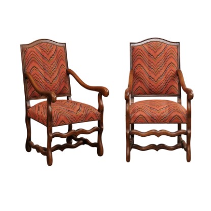 French 20th Century Pair of Louis XVI Style Arm Chairs Circa 1900