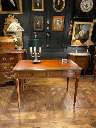 Arriving in Future Shipment - French 20th Century Louis XVI Style Leather Top Desk 