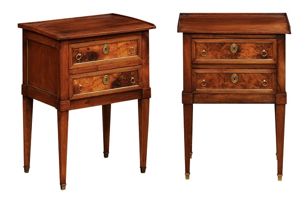 French 20th Century Pair of Louis XVI Style Nightstands