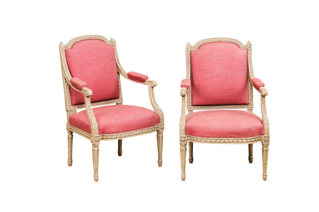 Pair of French 19th Century Arm Chairs