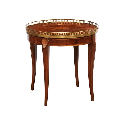 French 20th Century Marquetry Bouillotte Table