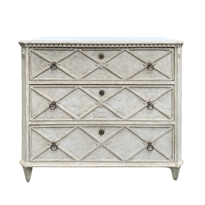 SOLD - Arriving in Future Shipment - Swedish 19th Century Gustavian Style Chest of Drawers