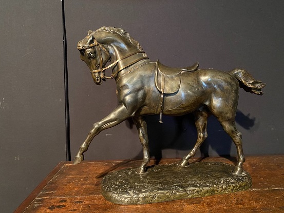 French 19th Century Bronze Horse Sculpture