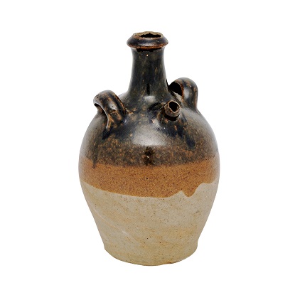Brown Pottery with Light Brown Bottom