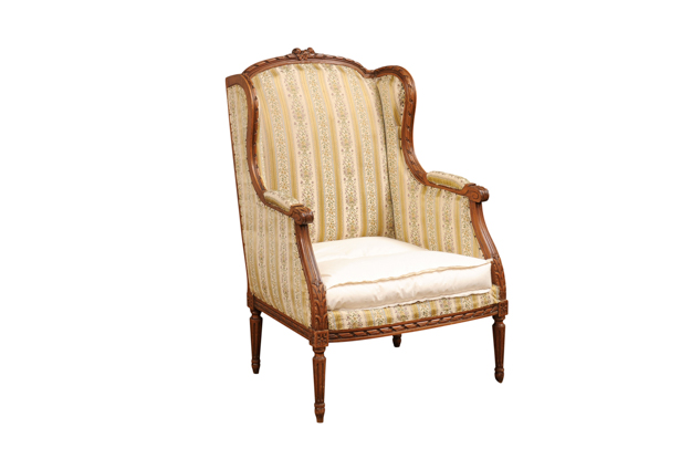 French 19th Century Louis XVI Style Bergere