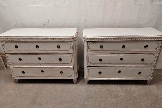 Arriving in Future Shipment - Swedish 19th Century Pair of Chests Circa 1850