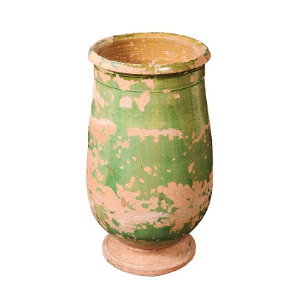 French 19th Century Glazed Terracotta Jar Circa 1880