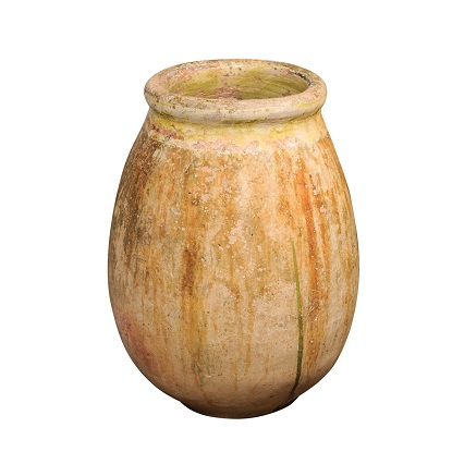 French 19th Century Glazed Terracotta Biot Jar