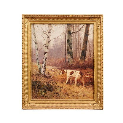 French 20th Century Framed Oil On Canvas Circa 1900