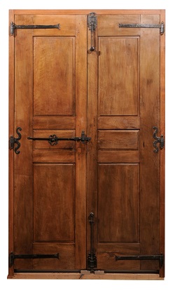 French 18th Century Walnut Communication Doors Circa 1750