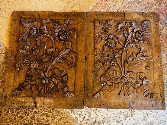 SOLD - French 18th Century Pair of Carved Panels