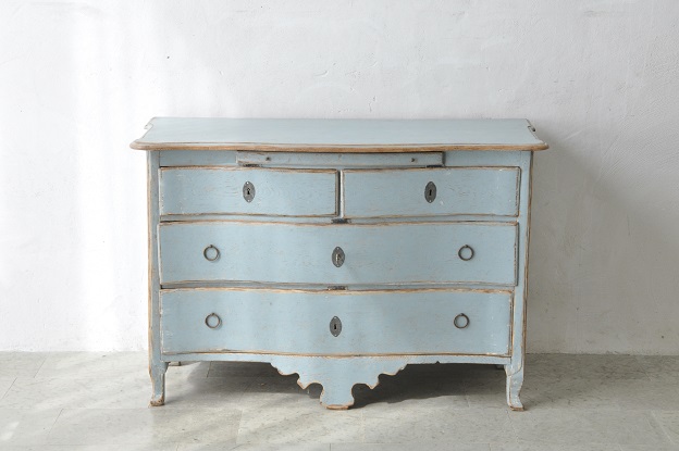 SOLD - 18th Century Swedish Rococo Chest of Drawers Circa 1780 DLW