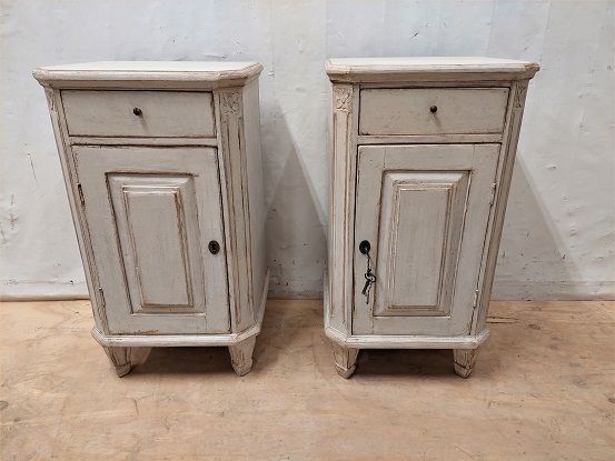 ON HOLD - Arriving in Future Shipment - Pair of 19th Century Swedish Nightstands Circa 1880