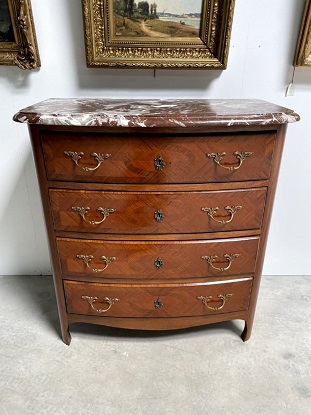 20th Century French Marble Top Commode
