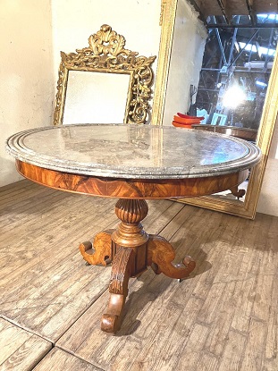 Arriving in Future Shipment - 19th Century French Marble Top Center Table