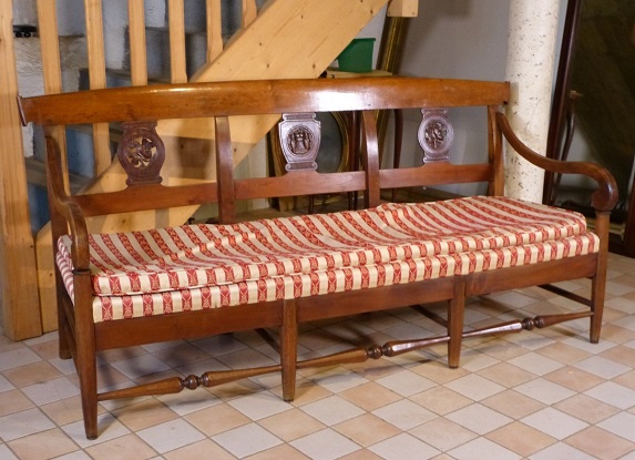 Arriving in Future Shipment - 19th Century French Sofa Bench Circa 1820