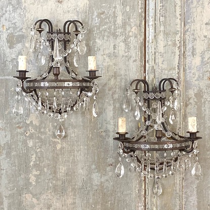 Arriving in Future Shipment - Pair of 20th Century French Directoire Style Sconces
