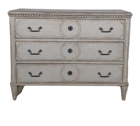 Arriving in Future Shipment - Swedish 19th Century Gustavian Style Chest of Drawers Circa 1840