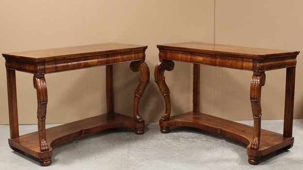 Arriving in Future Shipment - Pair of 19th Century Italian Charles X Consoles