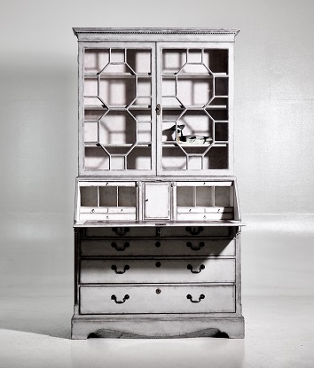 Arriving in Future Shipment - Swedish 18th Century Gustavian Two-part Bureau with Many Inside Drawers Circa 1790