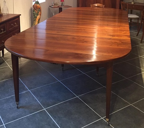 Arriving in Future Shipment - 20th Century French Extension Table With Five Leaves