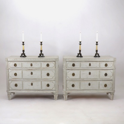 Arriving in Future Shipment - Pair of 19th Century Swedish Chests Circa 1880
