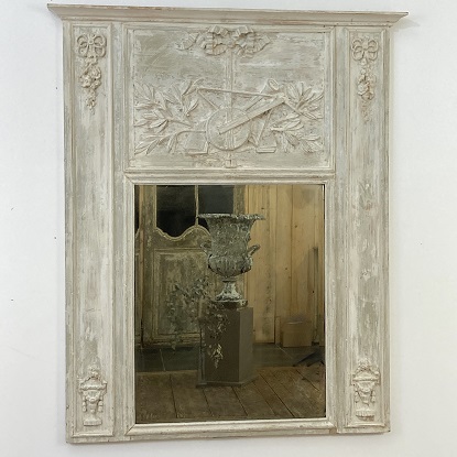 18th Century French Trumeau Mirror Circa 1790