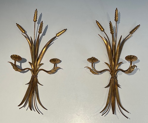 Arriving in Future Shipment - Pair of 20th Century French Sconces - Inspired By Coco Chanel