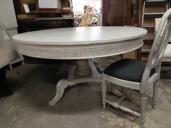 Arriving in Future Shipment - Swedish 19th Century Round Painted Table