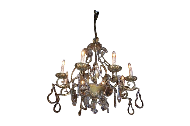 French Late 19th Century Chandelier, Circa 1895     