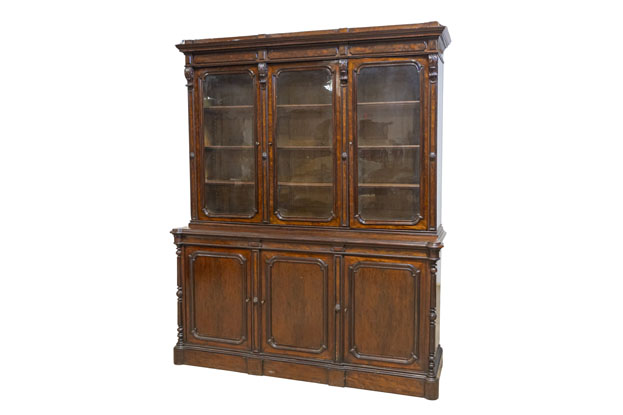 19th Century French Louis Philippe Two Part Book Case