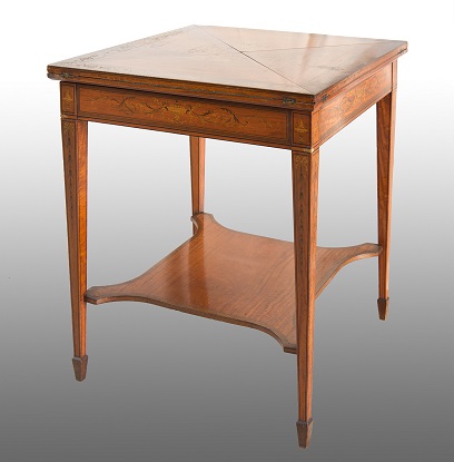 Arriving in Future Shipment - 19th Century English Edwardian Handkerchief Game Table