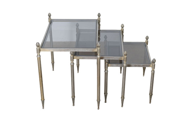 20th Century French Set of Three Nesting Tables