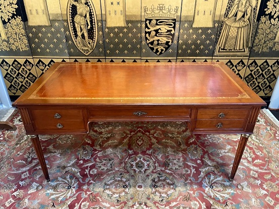 Arriving in Future Shipment - 20th Century French Louis XVI Style Leather Top Desk