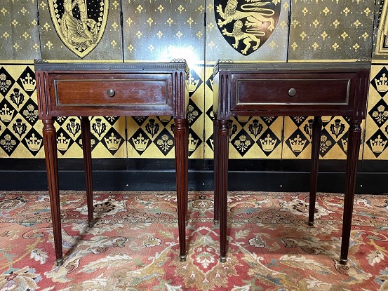 Arriving in Future Shipment - Pair of 20th Century French Louis XVI Style Bedside Tables