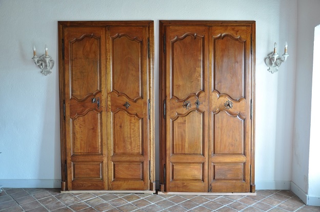 Arriving in Future Shipment - Two Pairs of 18th Century French Alder Communication Doors From Avignon