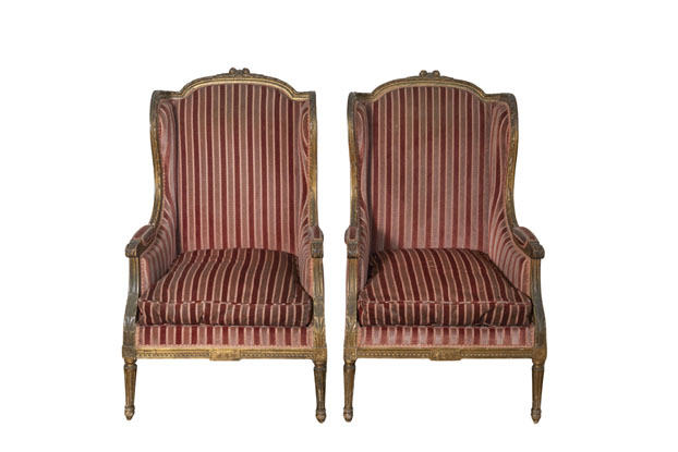 Pair of 19th Century French Bergeres