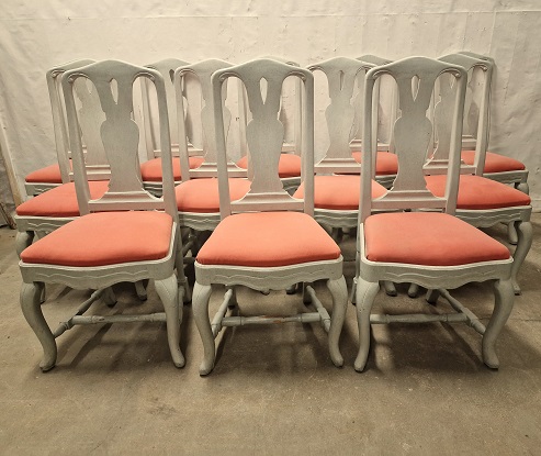 Arriving in Future Shipment - Set of 12 19th Century Set of 12 Side Chairs Circa 1880