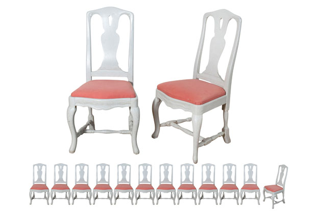 Set of 12 19th Century Set of 12 Side Chairs Circa 1880