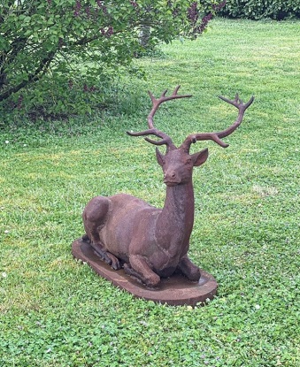 Arriving in Future Shipment - 20th Century French Cast Iron Deer