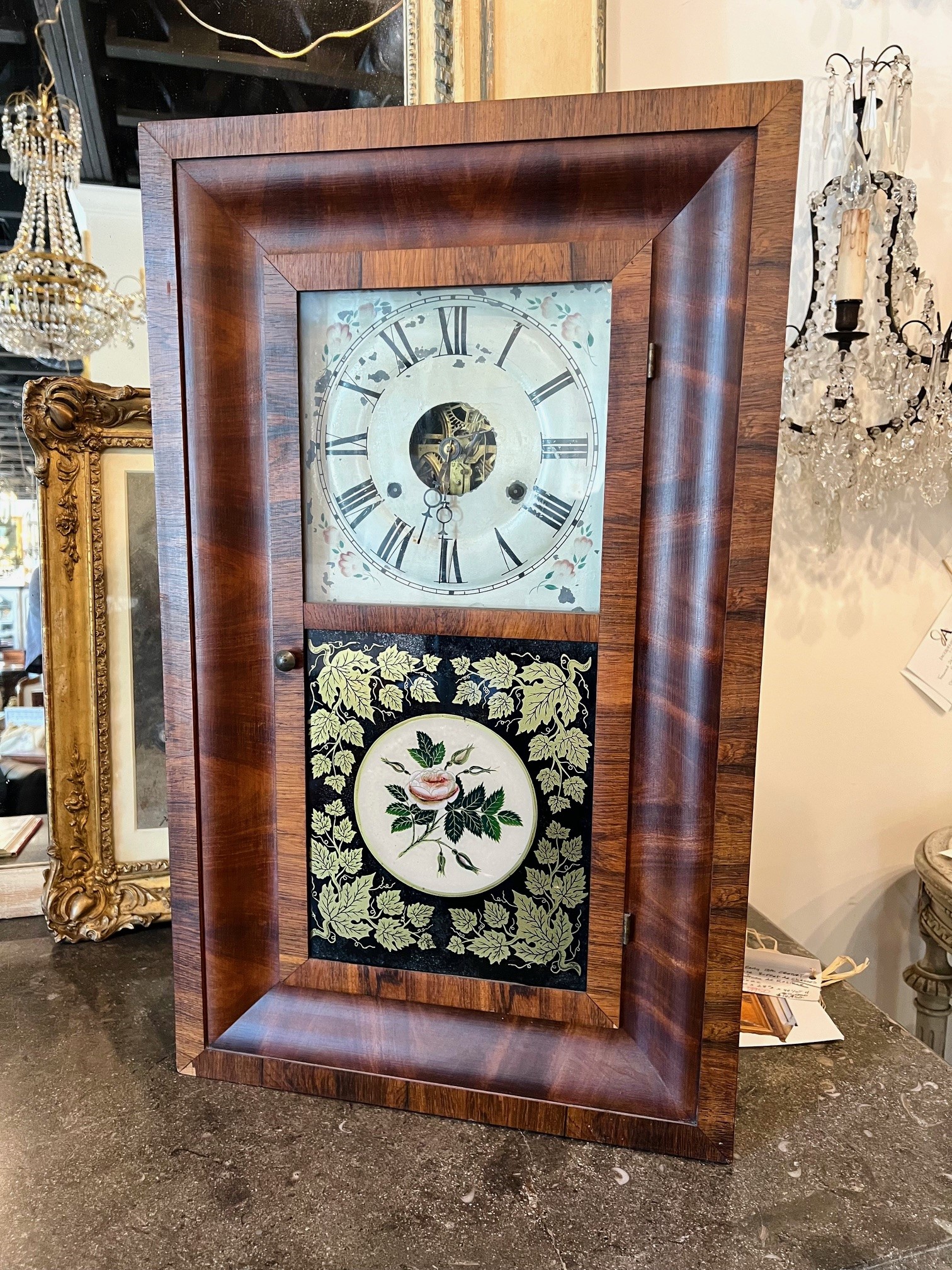 20th Century Walnut Tabletop Clock